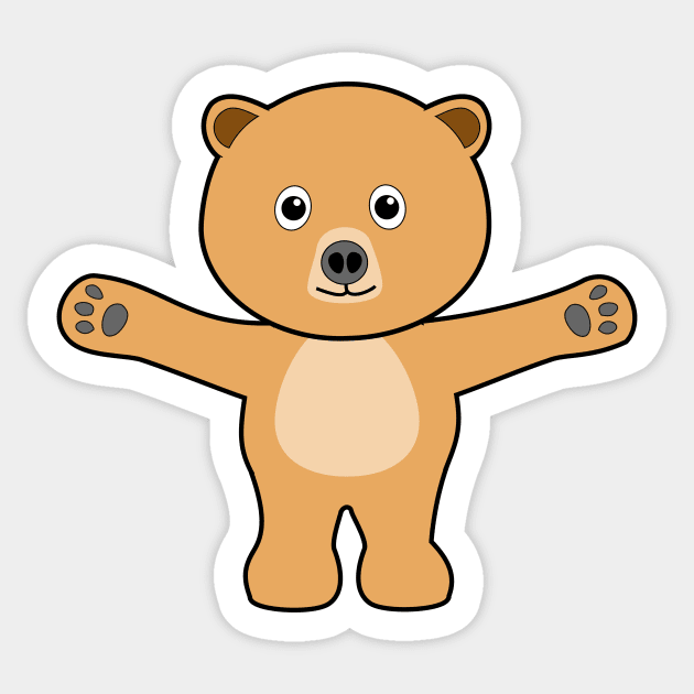 Bear Open Arms Sticker by denip